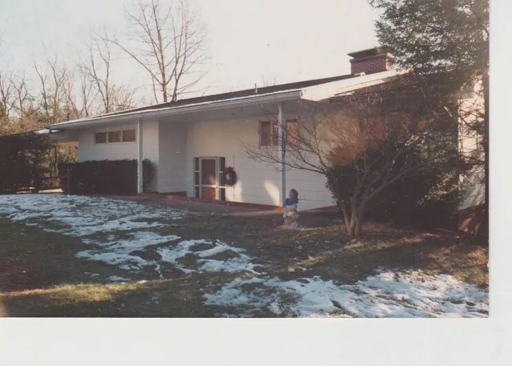 137 Hillcrest Drive in winter, c. mid-1980s
