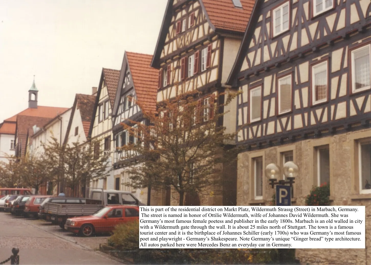 The Wildermuth presence in Marbach — Nov 1992