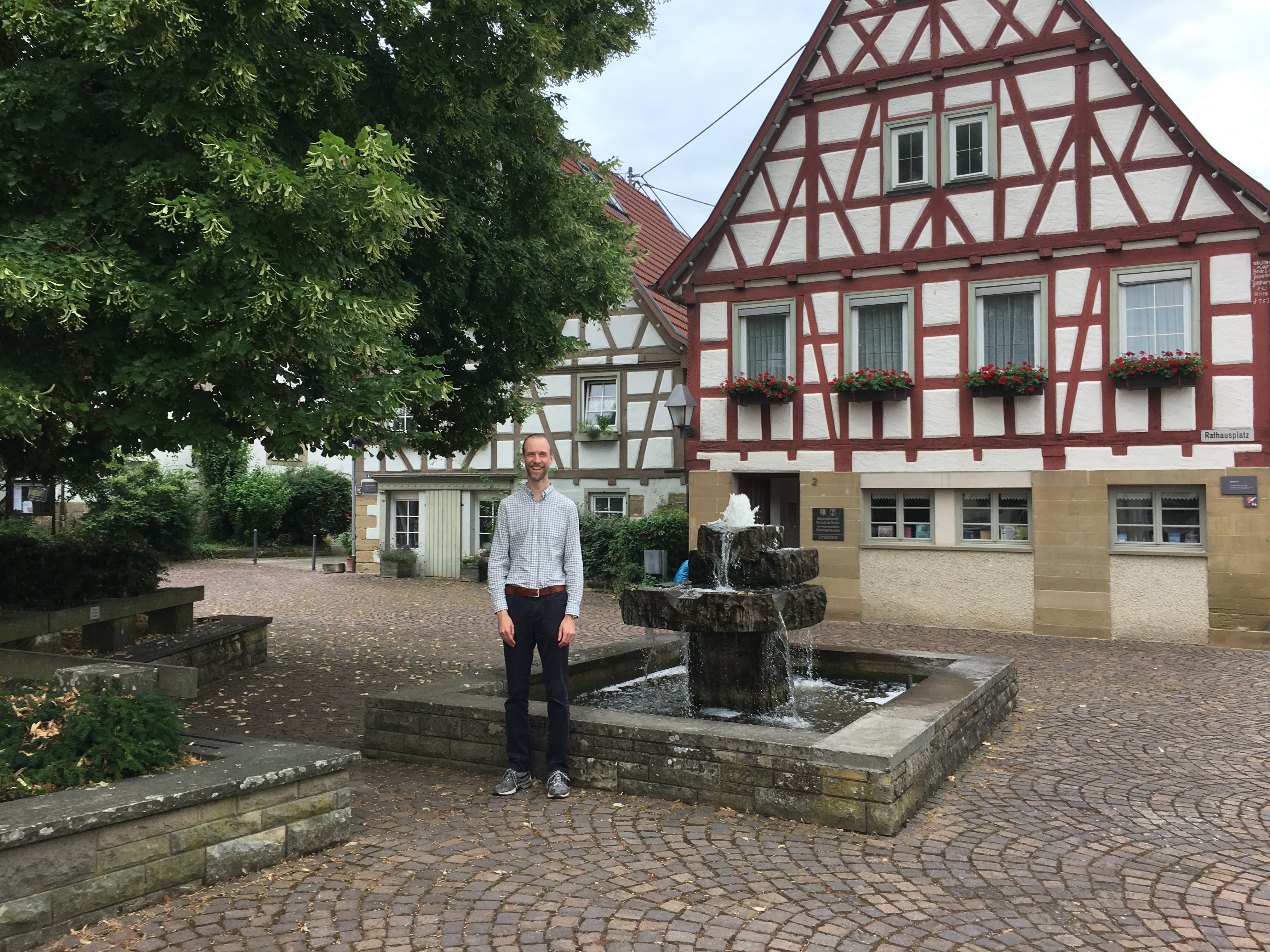 The Town Square fountain — 2018
