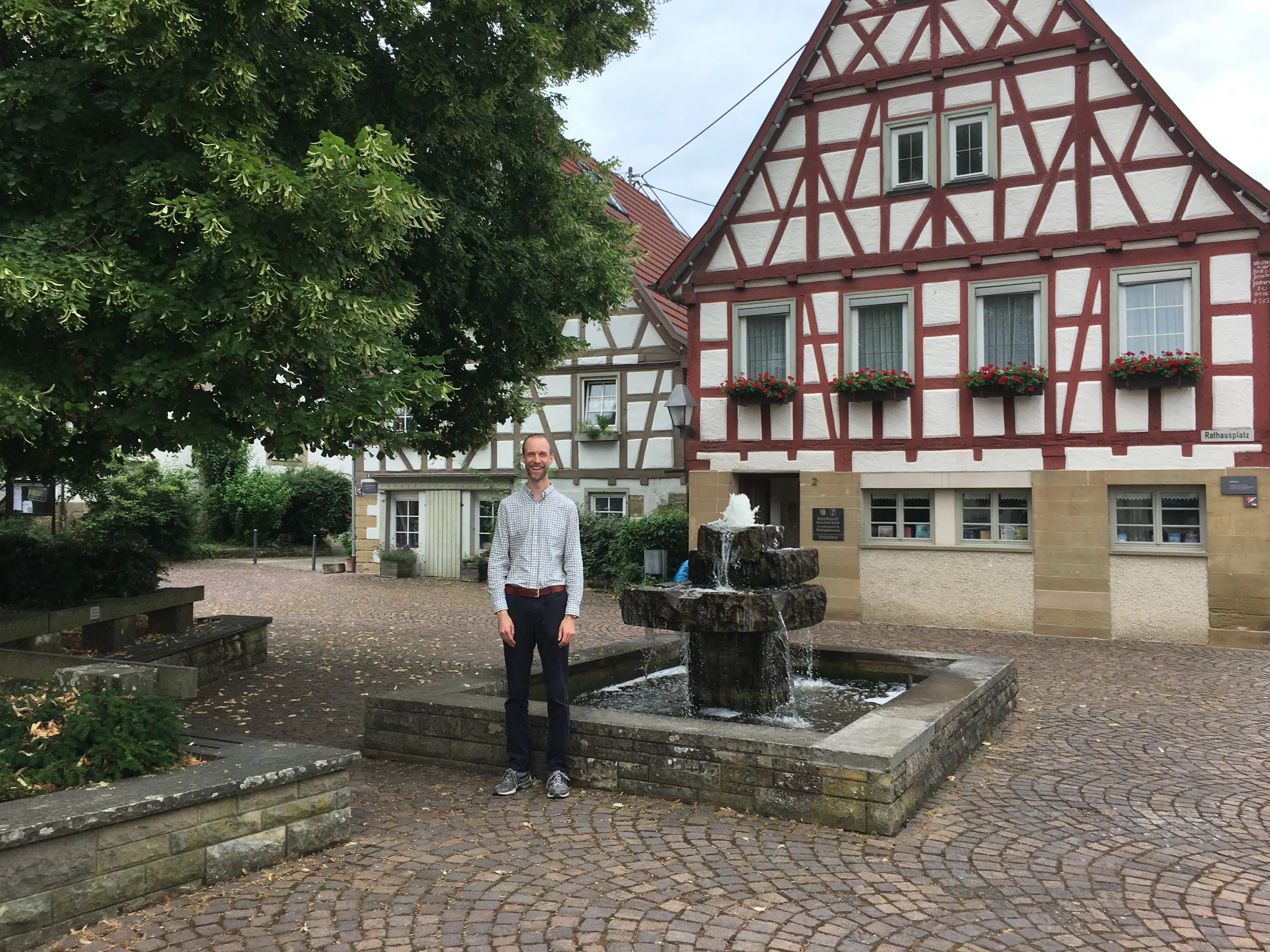 The Town Square fountain — 2018