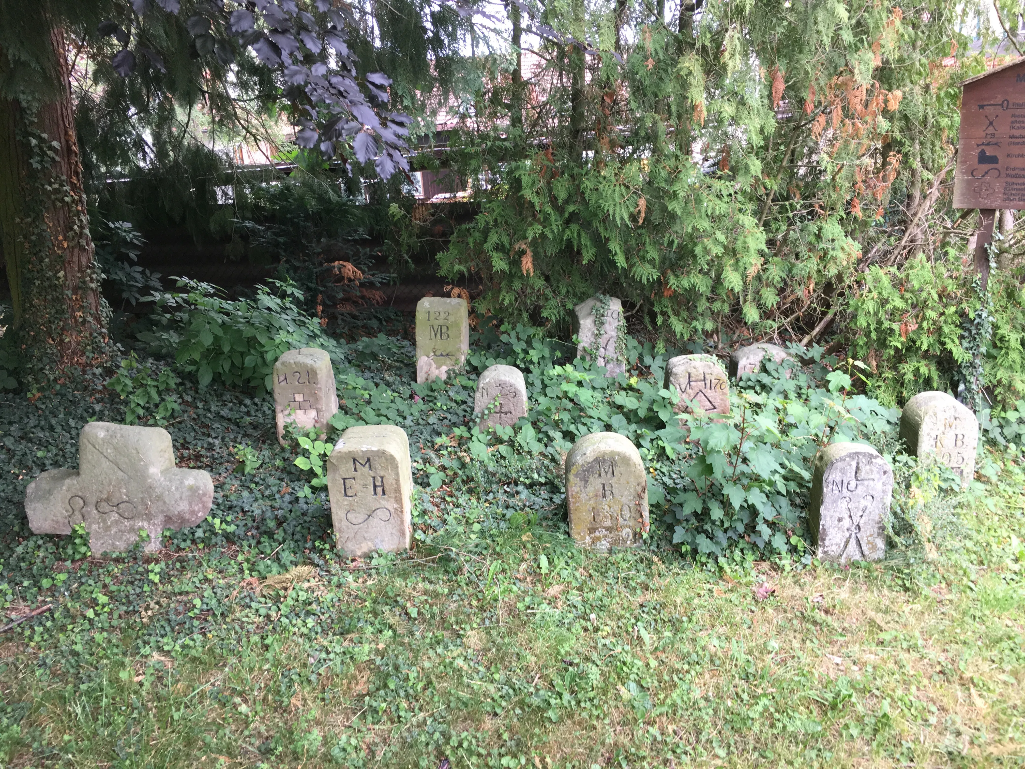 The cemetery hillside — 2018