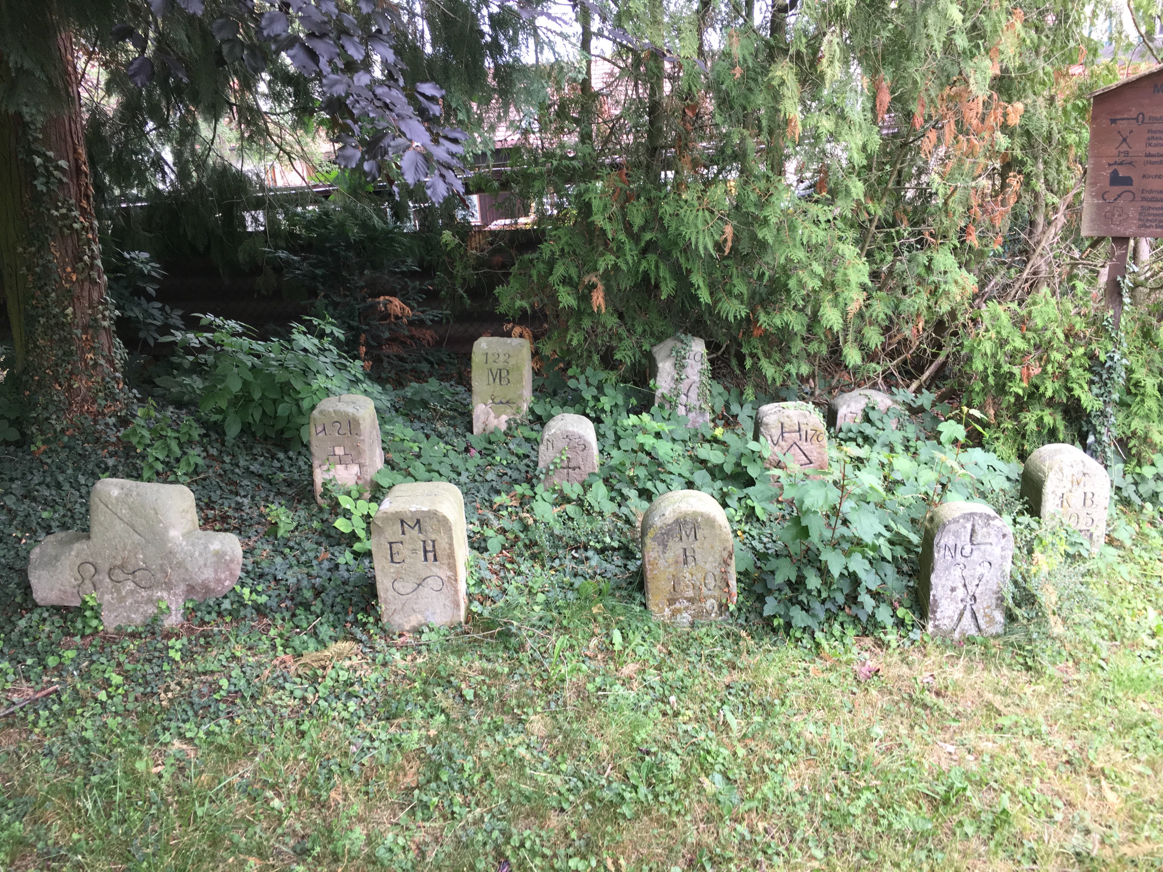 The cemetery hillside — 2018