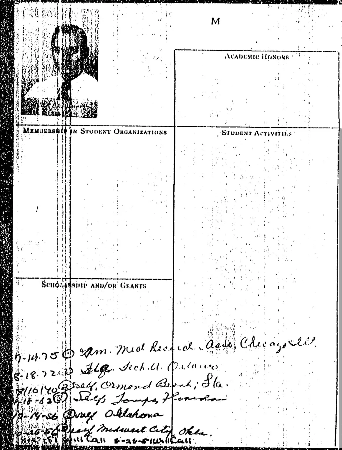 Robert Earl Wildermuth — American Medical Record Association Professional Credentials Card