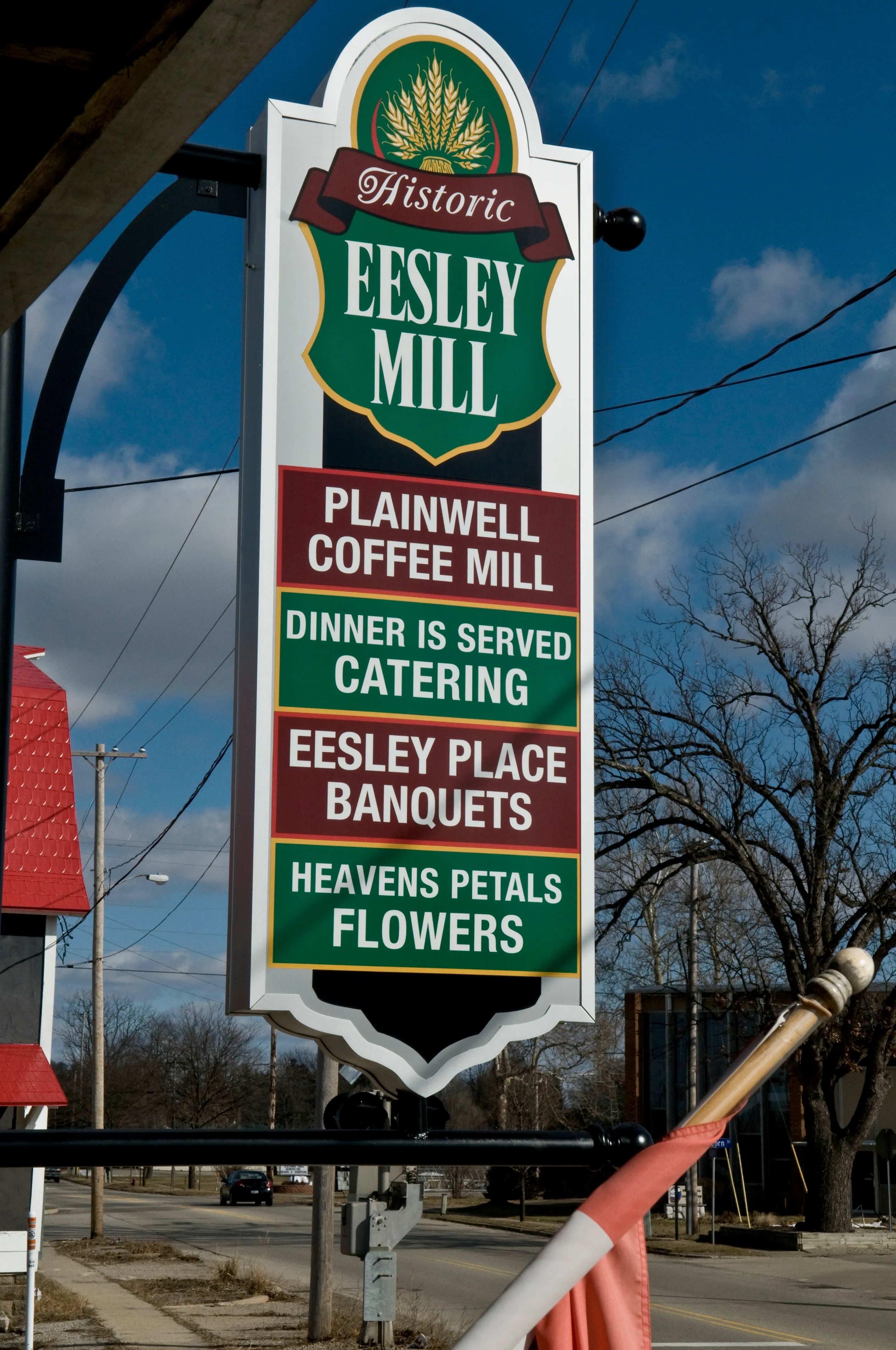 Historic Eesley Mill sign — Plainwell, Michigan