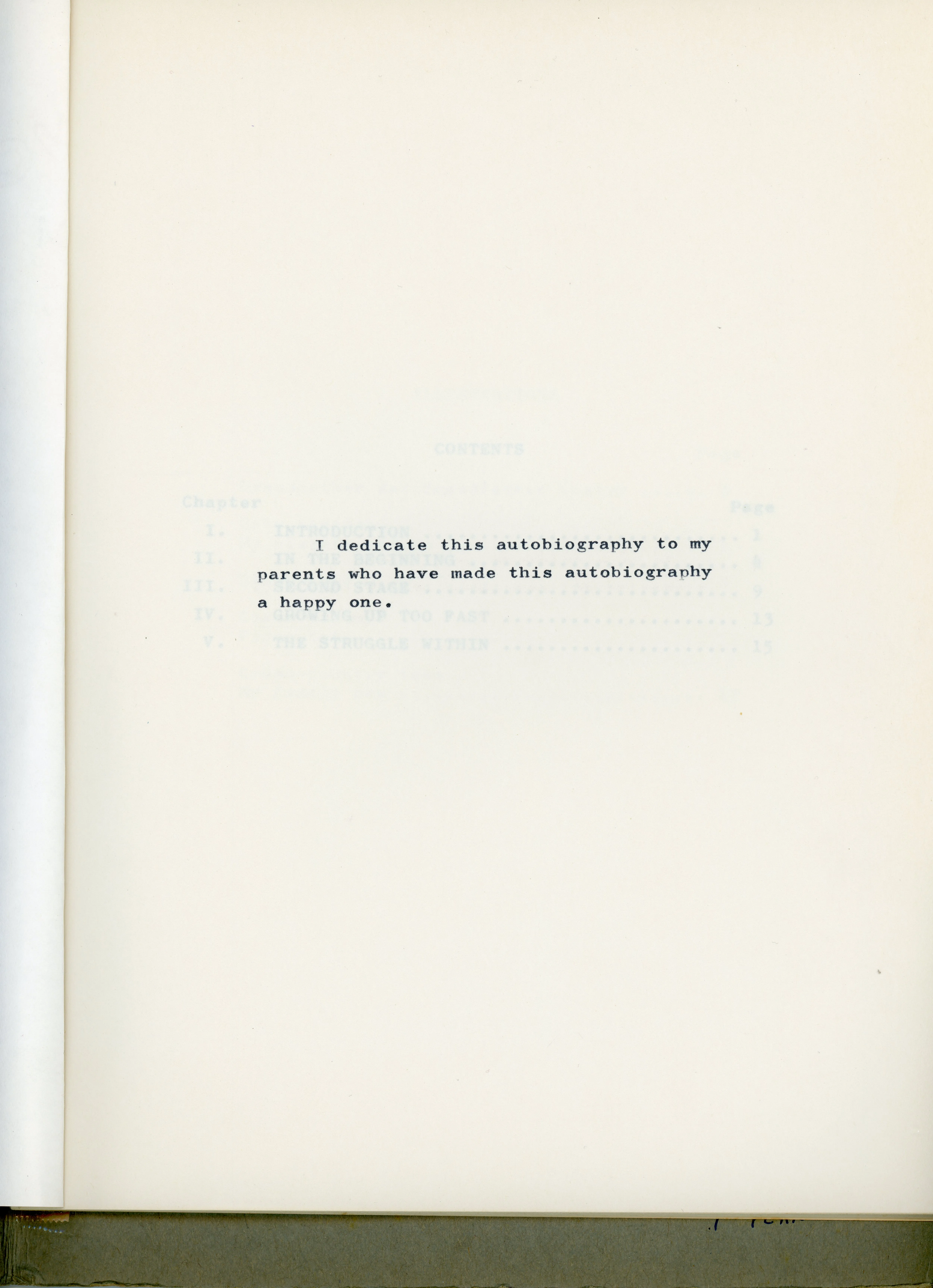 My Mother's Favorite Son — Charles Eesley's 12th-Grade Autobiography (c. 1964–1965) — scan 2