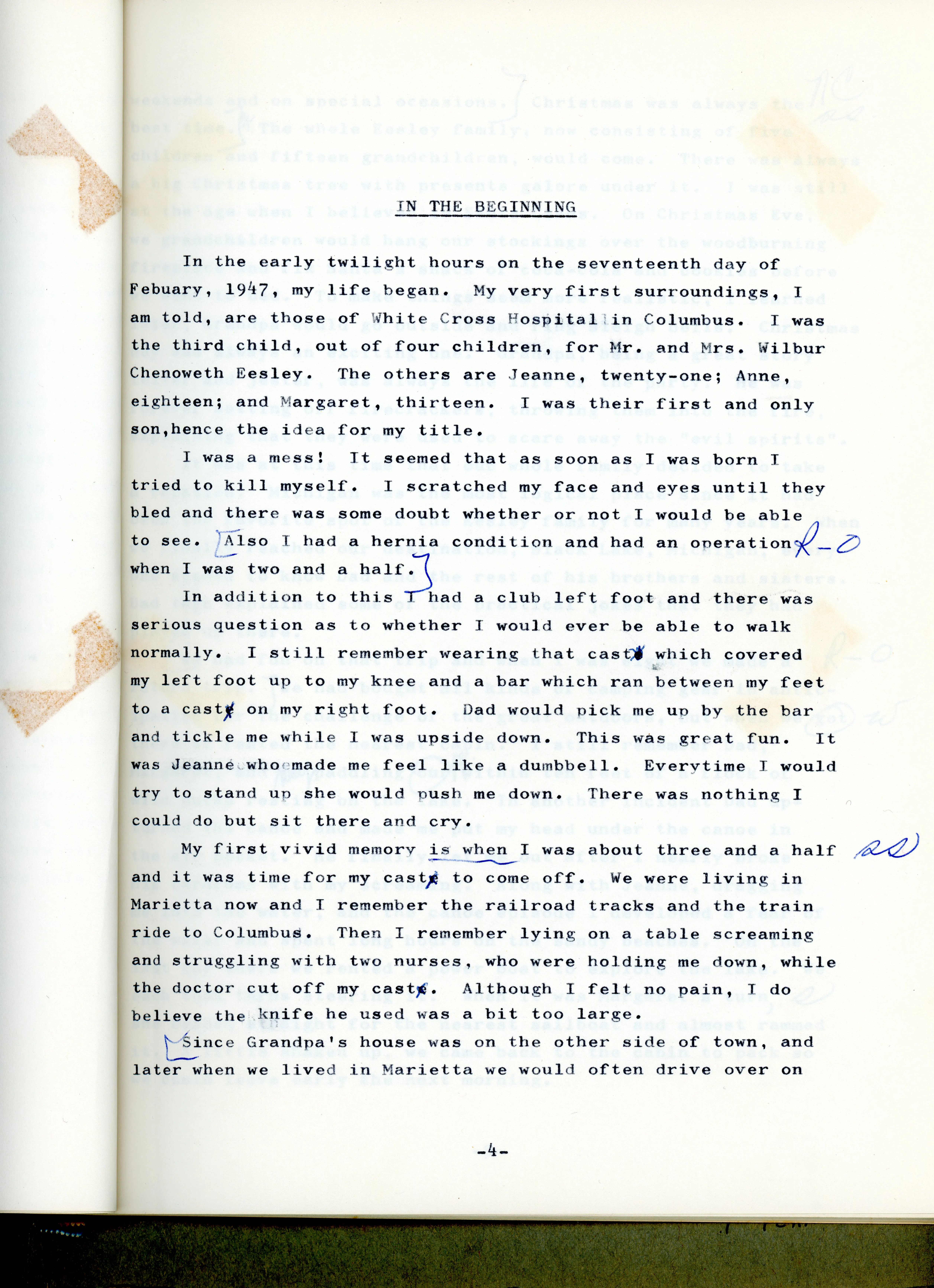 My Mother's Favorite Son — Charles Eesley's 12th-Grade Autobiography (c. 1964–1965) — scan 11