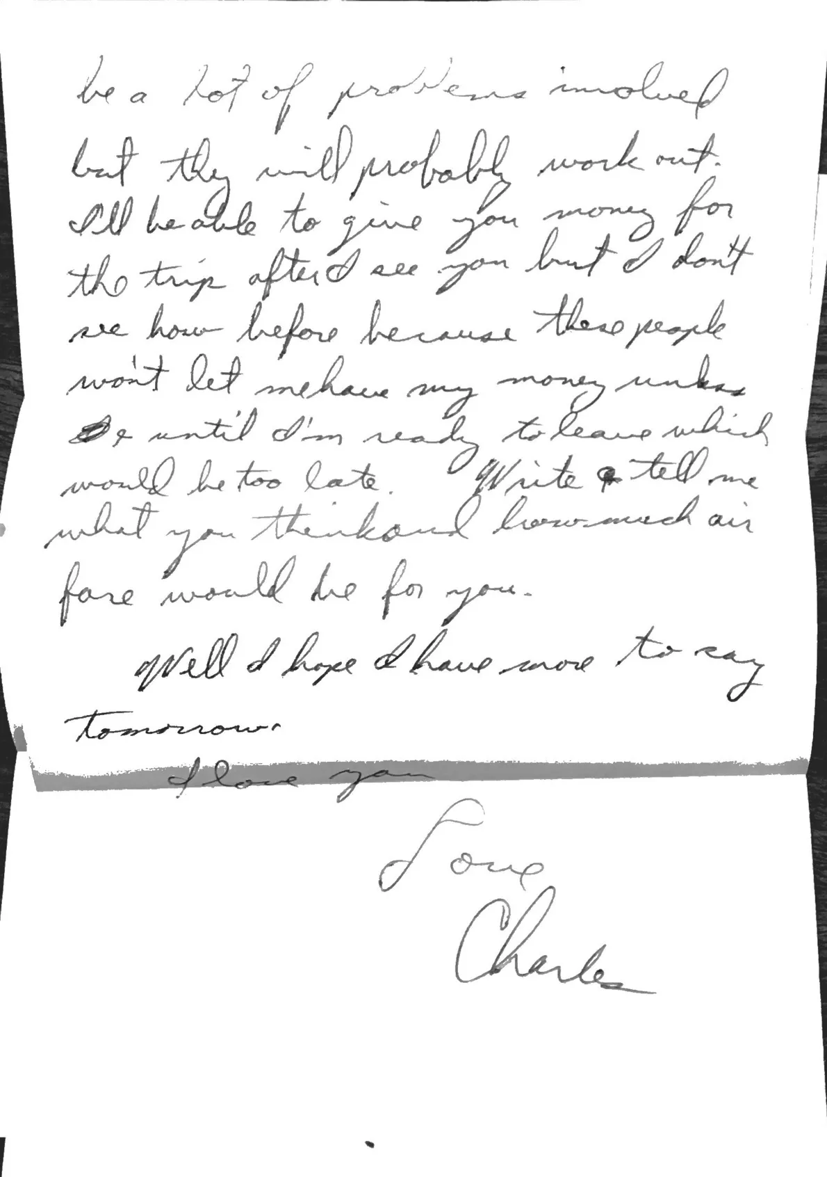 Letter to Terrie, 29 January 1971 — monsoons, 136 days, and dreading the field — scan 3
