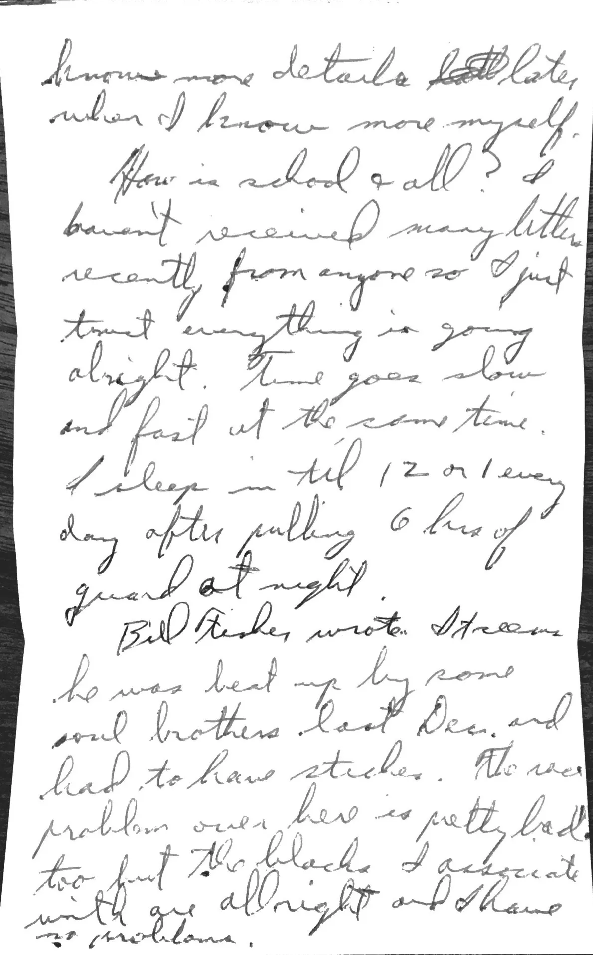 Letter to Terrie, 5 January 1971 — the 1st Air Cav stands down and the drops grow — scan 3