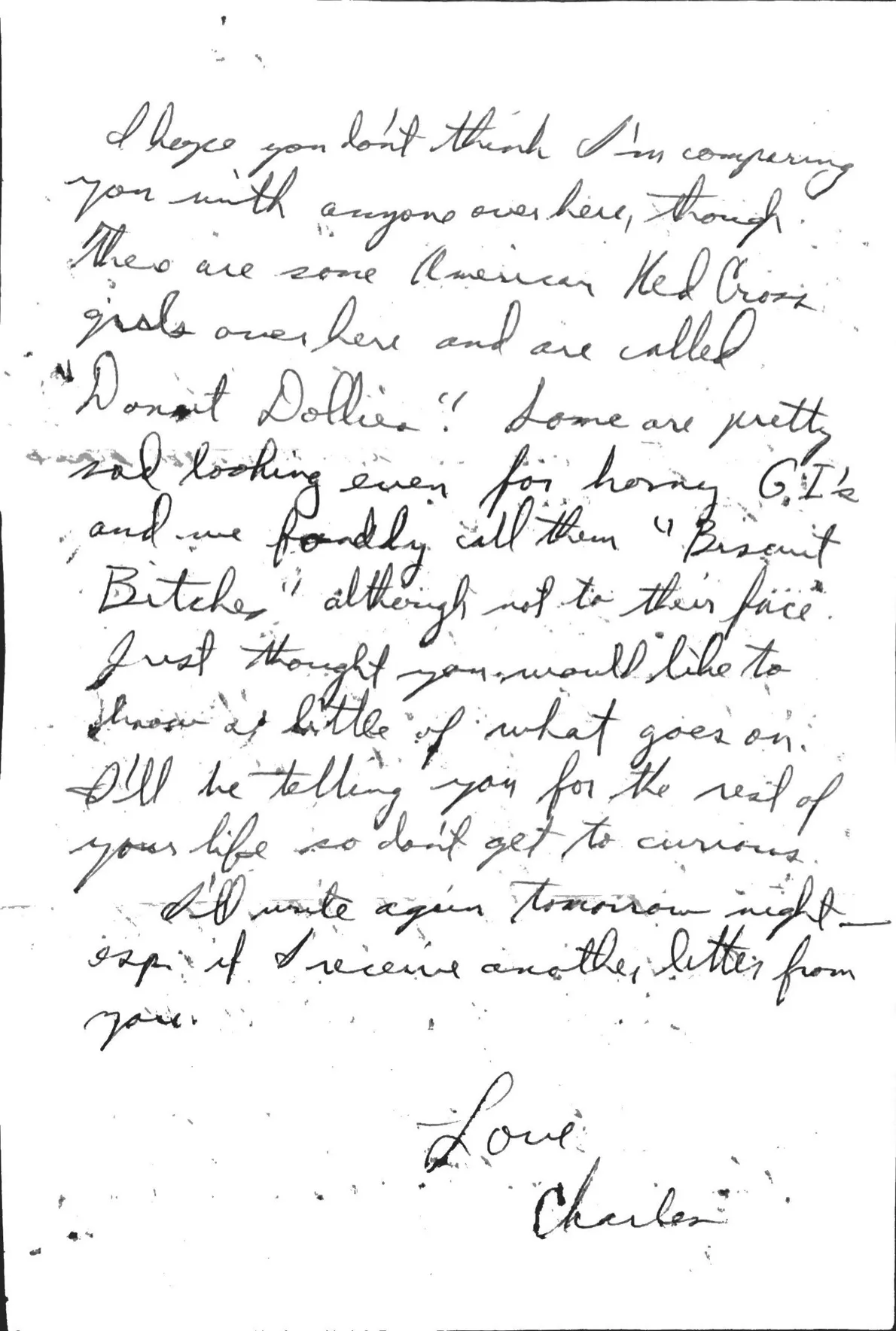 Letter to Terrie, 9 January 1971 — mail delays, the extension math, and the 'Donut Dollies' — scan 2