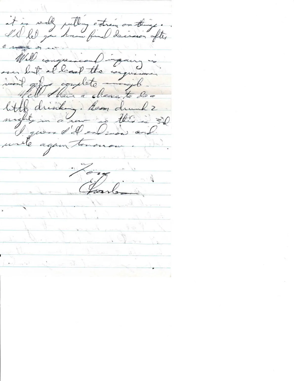 Letter to Terrie, 15 November 1970 — the package, Spec 4, the 2-week leave rumor, and the inquiry closed — scan 2