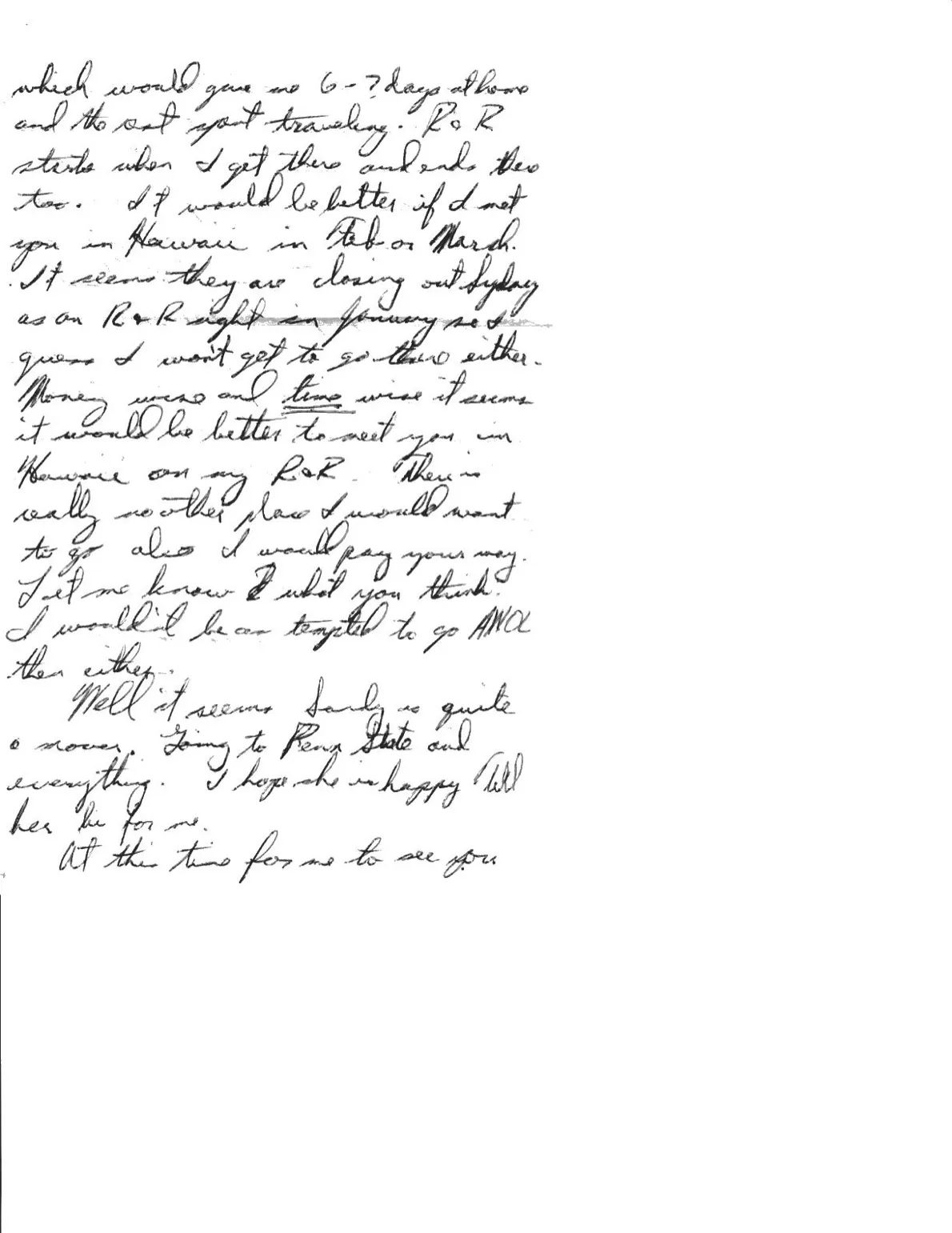 Letter to Terrie, 25 November 1970 — Thanksgiving in the field, and two deaths explained — scan 3