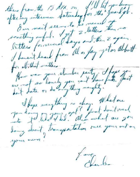 Letter to Terrie, undated — the D.C. guard interview, and the Tomb of the Unknown Soldier — scan 2