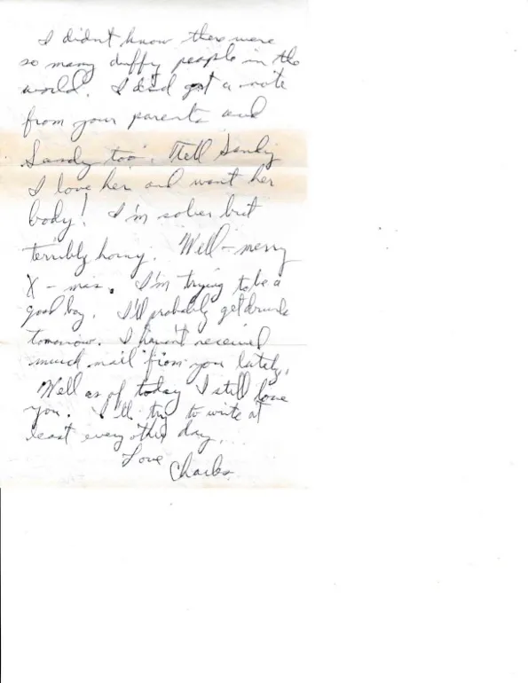 Letter to Terrie, 25 December 1970 — Christmas morning on guard — scan 2