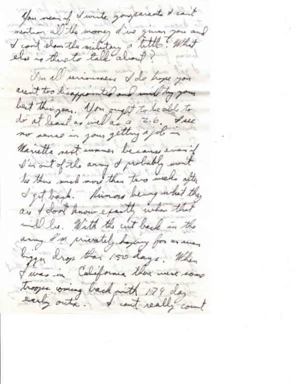 Letter to Terrie, 3 October 1970 — recovering from malaria at Cam Ranh Bay, and 144 days in — scan 3