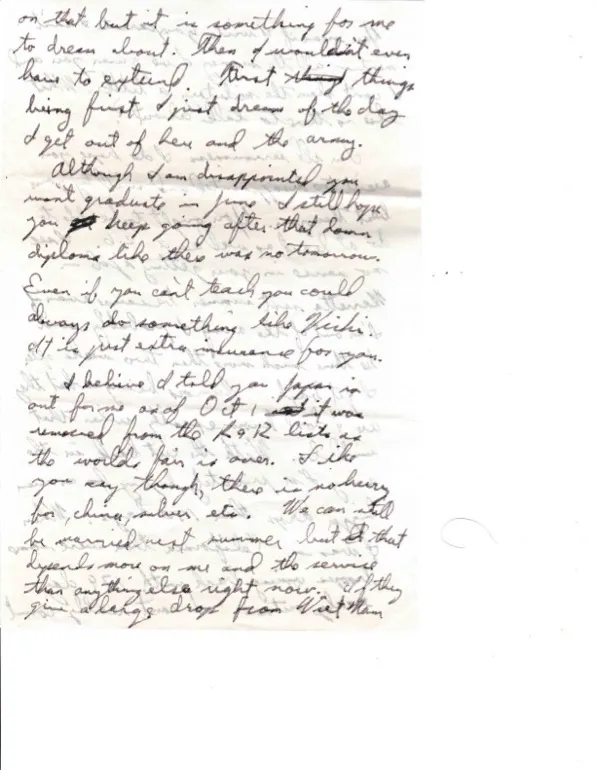 Letter to Terrie, 3 October 1970 — recovering from malaria at Cam Ranh Bay, and 144 days in — scan 4