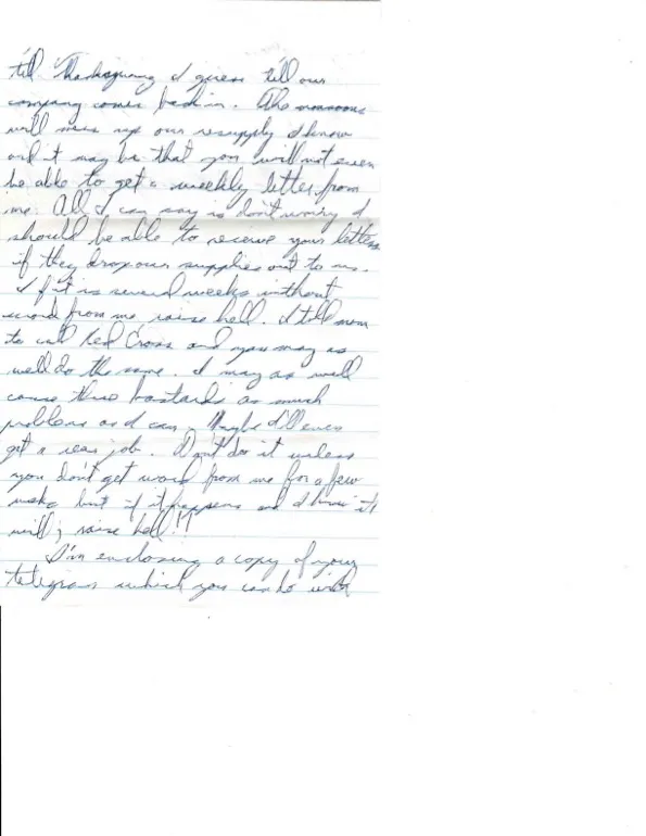 Letter to Terrie, 6 October 1970 — back to the field, booby traps, and 'raise hell' if the letters stop — scan 3
