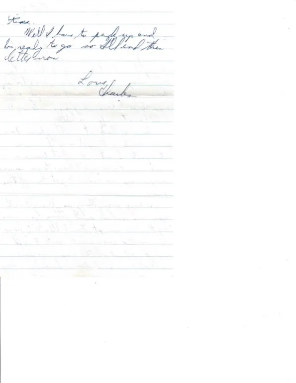 Letter to Terrie, 8 October 1970 — 'I leave for the damn field today' — scan 2