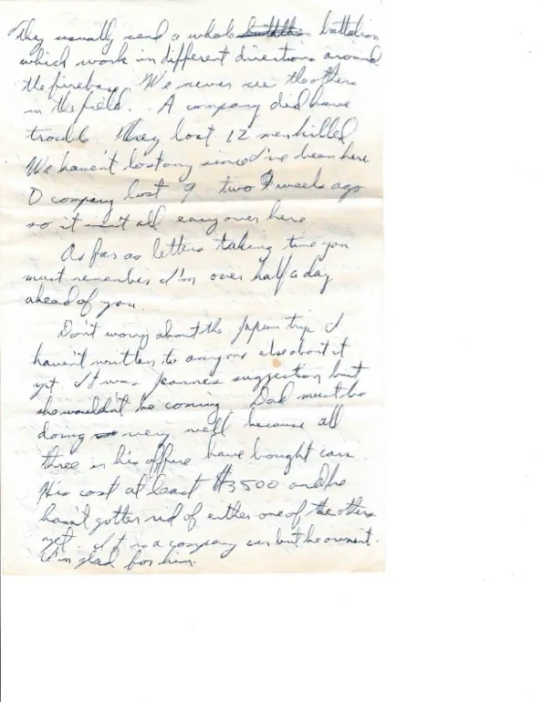Letter to Terrie, 5 August 1970 — Firebase Ripcord's shelling, company losses, and 'just homesick' — scan 2