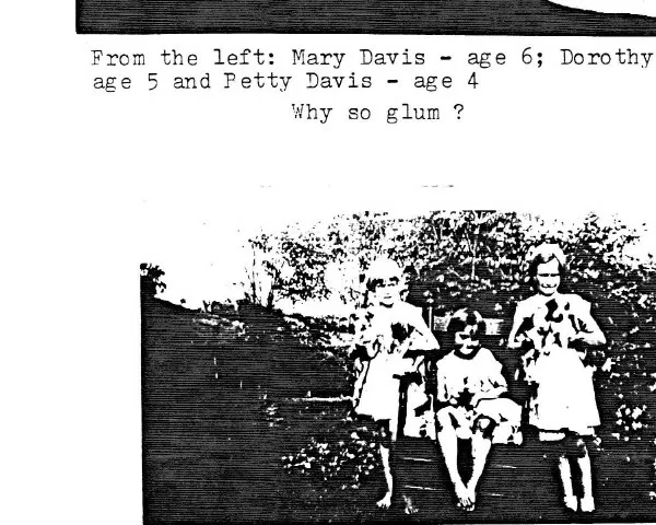 The Three Davis Sisters with Puppies — Dorothy, Betty, and Mary, c. 1931