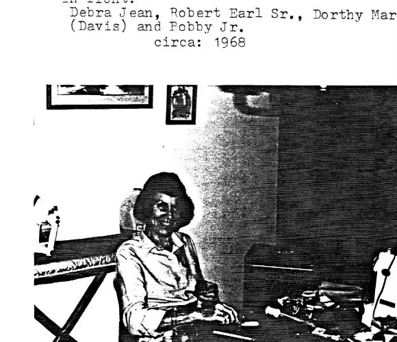 Dorothy Marie Wildermuth at Her Hobby — Making Quilts, c. 1988
