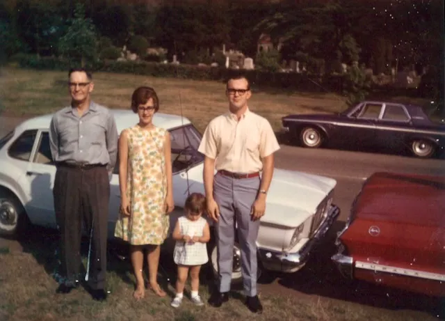 Homer Davis with Betty and Norm Wolfe — c. late 1960s