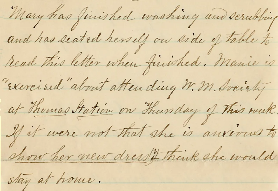 Letter from Rev. Abraham Anderson to his daughter Margaret Anderson, 21 May 1894 — scan 3