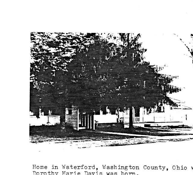 The Davis Home, Waterford, Washington County, Ohio — c. 1925