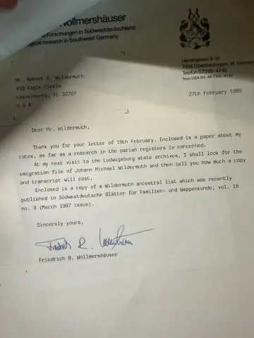He hired a professional — Friedrich Wollmershäuser and the Ludwigsburg emigration file, 1989